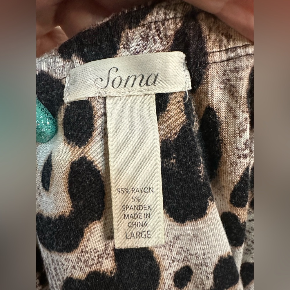 Soma Leopard Print Spaghetti Strap Dress - Picture 4 of 4